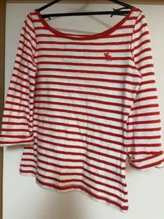 Abercrombie & Fitch ボーダー 七分袖 トップス Lのサムネイル