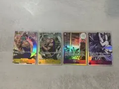 ワンピースカード　神の島の冒険 パラレル　ロロノア・ゾロ 他SR3枚