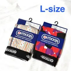 【新品】OUTDOOR ボクサーパンツ Lサイズ 2枚セット ストライプとハートのサムネイル