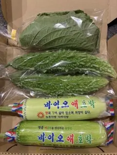 韓国野菜　エホバク2本　えごま20枚　ゴーヤ2本セットのサムネイル