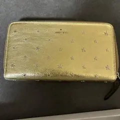 JIMMY CHOO スタッズ ゴールド ラウンドファスナー 長財布 9234 - メルカリ