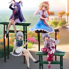 新品未開封4点 東方Project アリス 咲夜 藤原妹紅 イナバ フィギュア