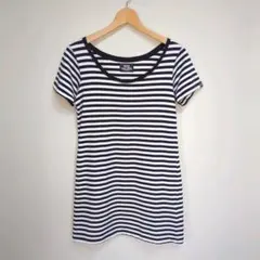 ★日本製 RUDE GALLERY ストレッチ ボーダー チュニック Tシャツ