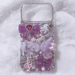 iPhone17Pro ケース デコ電 デコケース 姫ギャル ピン 量産系