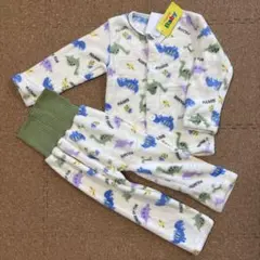 恐竜柄 フリースパジャマ100cm