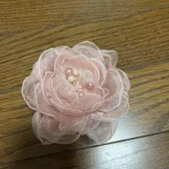 オーガンジー　コサージュ