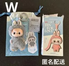 ラブブ PIN FOR LOVE イニシャル W グレー 新品