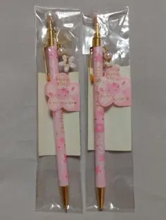 ハローキティ　2007年　桜　シャープペン&ボールペン