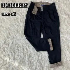 極美品✨バーバリーロンドン ブルーレーベル クロップドパンツ S ノバチェック