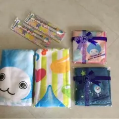 新品・ぴちょんくん・フェイスタオル・ハンカチ・ボールペン・6点セット・非売品