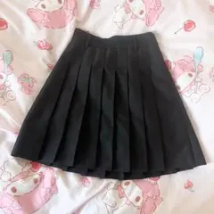 プリーツスカート ブラック S