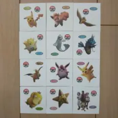 ポケモンデコキャラシール　映画記念12枚セット