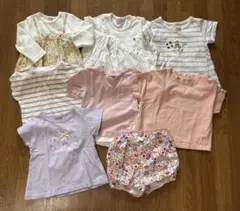 【まとめ売り】保育園着 80 90サイズ 子供服 女の子 Tシャツ ズボン