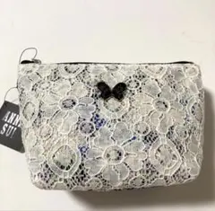 アナスイ ANNA SUI コスメポーチ(小)レース 紫 バタフライ パープルのサムネイル