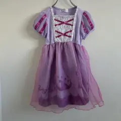 しまむら　紫色フリルドレス　ラプンツェル　ディズニー