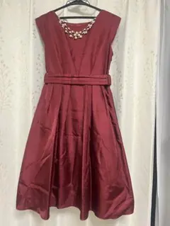 日*1様 Dorry dollドレス 4点セット 膝丈 ワインレッド 結婚式
