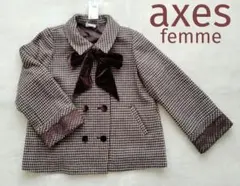 axes femme ベロアリボン付ショートコートのサムネイル