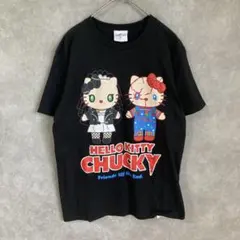 Hello Kitty チャッキーコラボTシャツ ブラック　Sサイズユニセックスのサムネイル