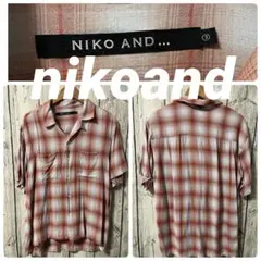 ニコアンド　メンズ3 シャツ　オンブレシャツ　チェックシャツ　ビックサイズ