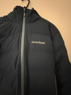 美品❗️mont-bell フード付きダウンジャケット ブルー