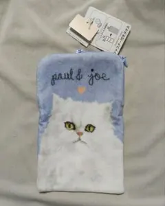新品 ポール&ジョー 猫 ジッパー付き タオル