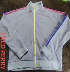 FRED PERRY フリース ジップアップジャージ M