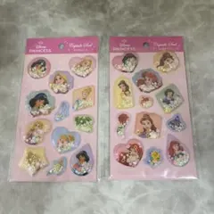 品　正規品　セリア　ディズニー プリンセス　カプセルシール 2枚　まとめ売り