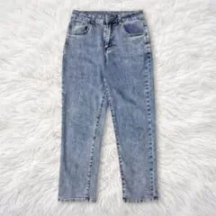 デイジー　デニム　パンツ　ジーンズ　M ケミカルウォッシュ　ストレッチ