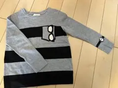 kate spade グレー ストライプ 長袖カットソー 122/7Y