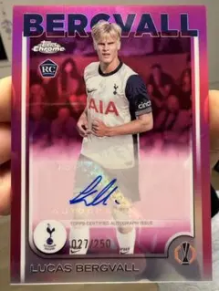 ベリヴァル bergvall Topps Chrome 直筆サイン RC