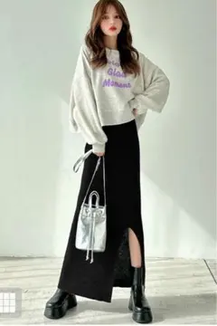 ロサーセン ダブルライン スリット ミニスカート ストレッチ ゴルフ M