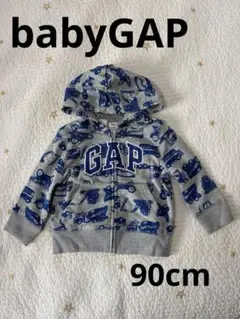 babyGAP トラックプリント フード付きパーカー 90cm