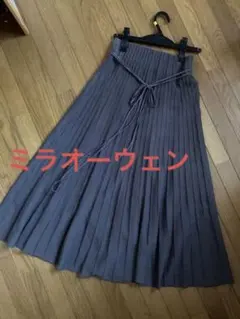 ミラオーウェン ニット　フレアスカート