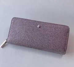 kate spadeケイトスペード/グリッター/財布/パープル
