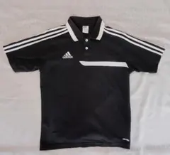 adidas ストライプ ポロシャツ Lサイズ