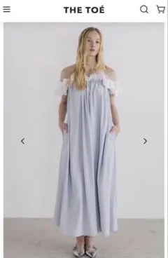 THETOE Erie Frills Onepiece M ブルー タグあり - メルカリ