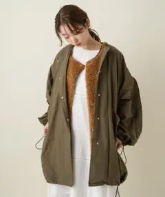 Kastane ミリタリーコート×ボアベストset
