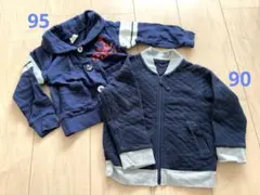 ネイビー アウター 90cm 95cm 2点セット