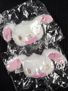 シュガーバニーズ ぬいぐるみチャーム しろうさ2個セット