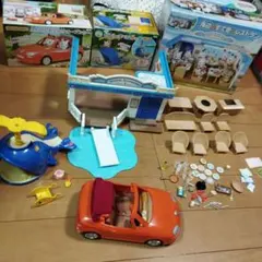 シルバニアファミリー　 オープンカー　海辺のすてきなレストラン　まとめて