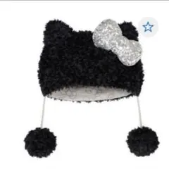 USJ ハローキティ ファンキャップ 黒 ユニバーサルスタジオジャパン