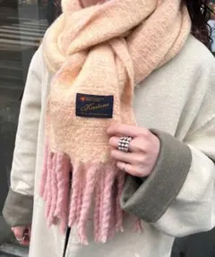 Kastane MIX太フリンジ マフラー