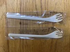 No.696【新品未使用】③ カップヌードルフォーク 2本セット 右利き用のサムネイル