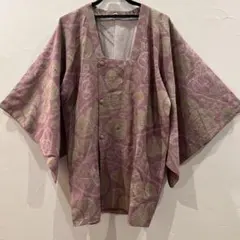総絞り 道行コート 和装コート 上品な紫・藤色 着物コート 正絹のサムネイル