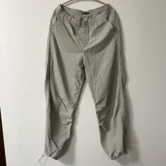 ZARA ベージュ パラシュートパンツ ウエストゴム パンツ サイズS