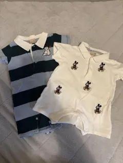 petit main×ディズニーコラボ ロンパース 70cm