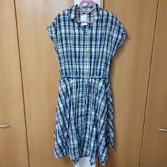大きいサイズ チェックワンピース