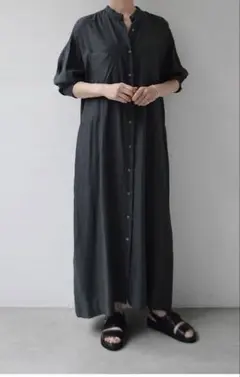 WIRROW キュプラコットンシャツワンピース 黒 キュプラコットンシャツとドレス – 吉祥寺 Promenade｜プロム・ナドゥ