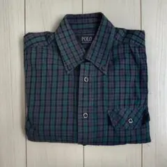 POLO チェック柄 長袖シャツ Mのサムネイル