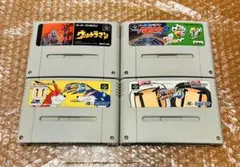 【SFCソフト4本セット・Nintendo Super Famicom】ho
